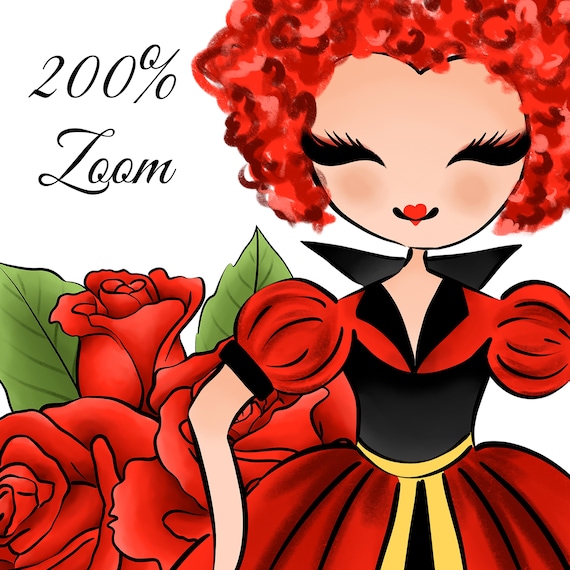 Queen of Hearts Clipart, Alice in Woderland Clipart, Hearts