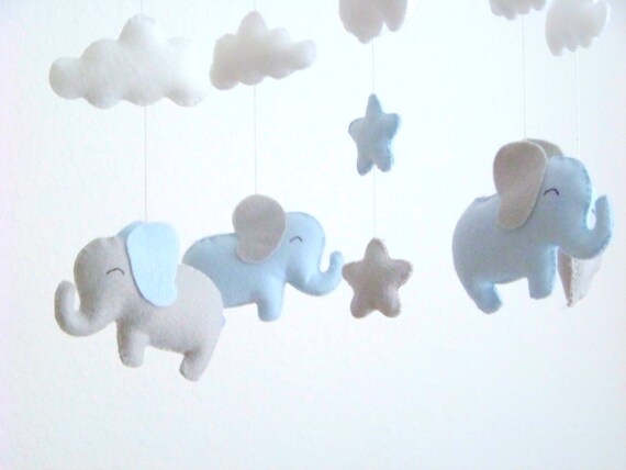 blue elephant mobile