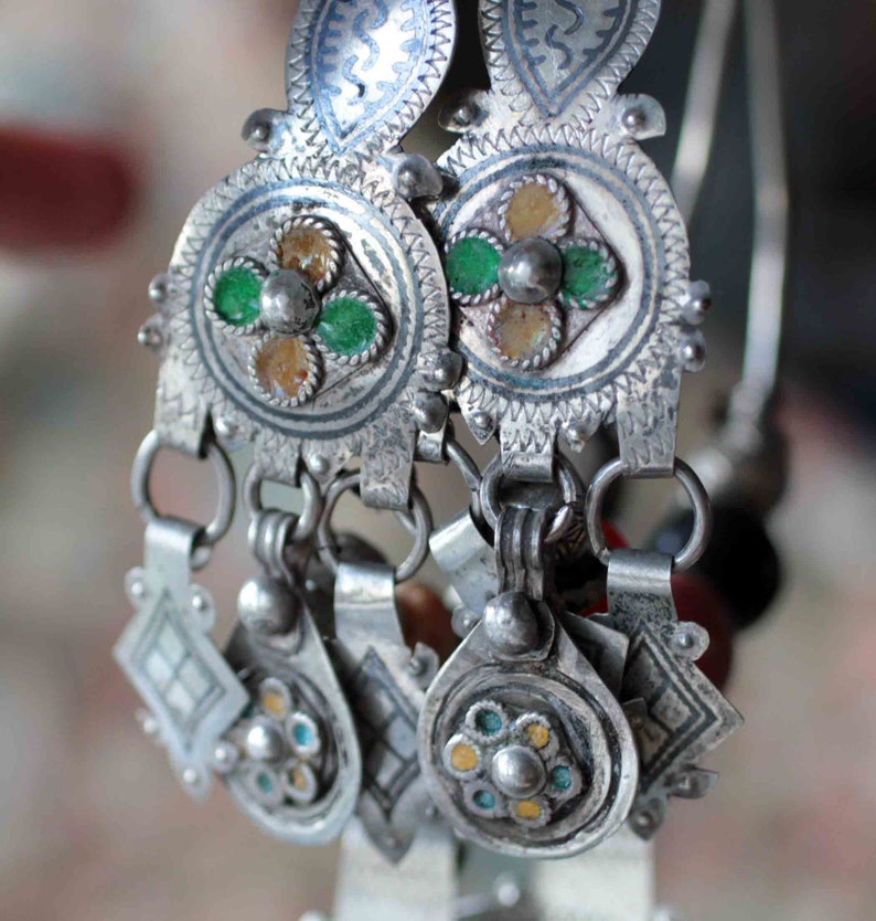 Pair of Vintage Moroccan Berber Ethnic Hair Adornments Etsy