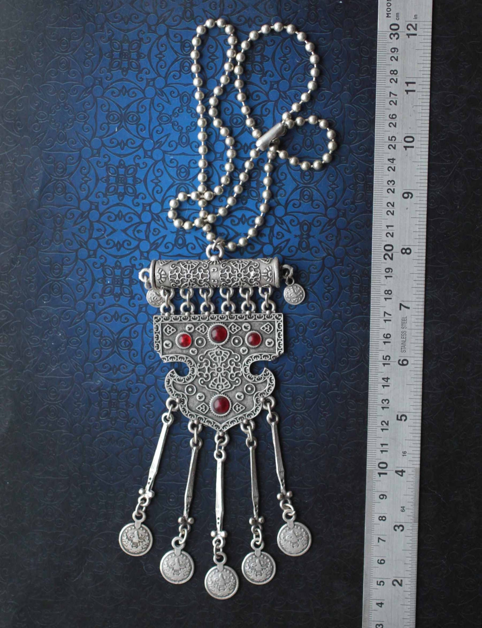 Gorgeous Kazakh Jewelry Style Silver plated Turkish Tribal | Etsy