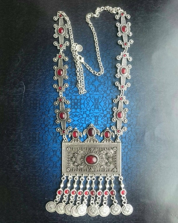 Gorgeous Kazakh Jewelry Style Silver plated Tribal Boho | Etsy