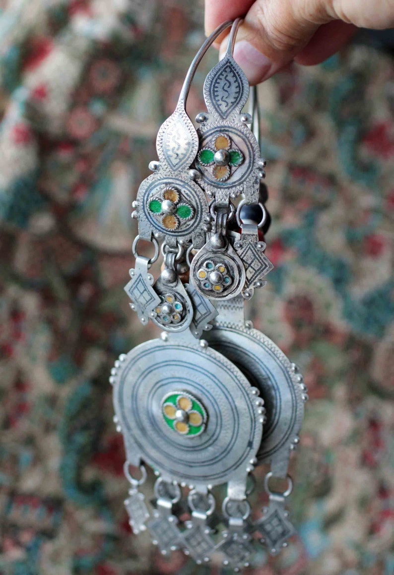 Pair of Vintage Moroccan Berber Ethnic Hair Adornments Etsy