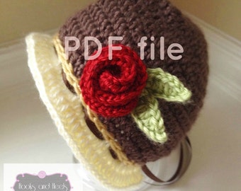 crochet baby hat pattern, crochet baby pattern, crochet bonnet pattern, crochet baby bonnet, baby bonnet pattern, crochet baby dress pattern