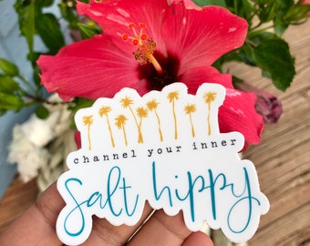 Sticker plage palmier - sticker fenêtre voiture plage - Sticker ordinateur portable - sticker bouteille d'eau enfant - vinyle autocollant plage - sticker OBX