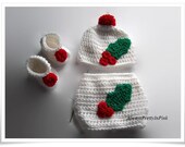 Crochet 3 Piece Baby Pattern, Babies First Diaper Set, Decorative Diaper Pattern, Instant Download