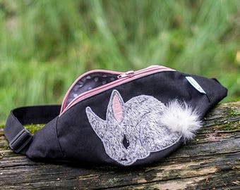 Embroidered hip bag BUNNY