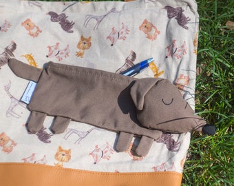 The dachshund pencil case