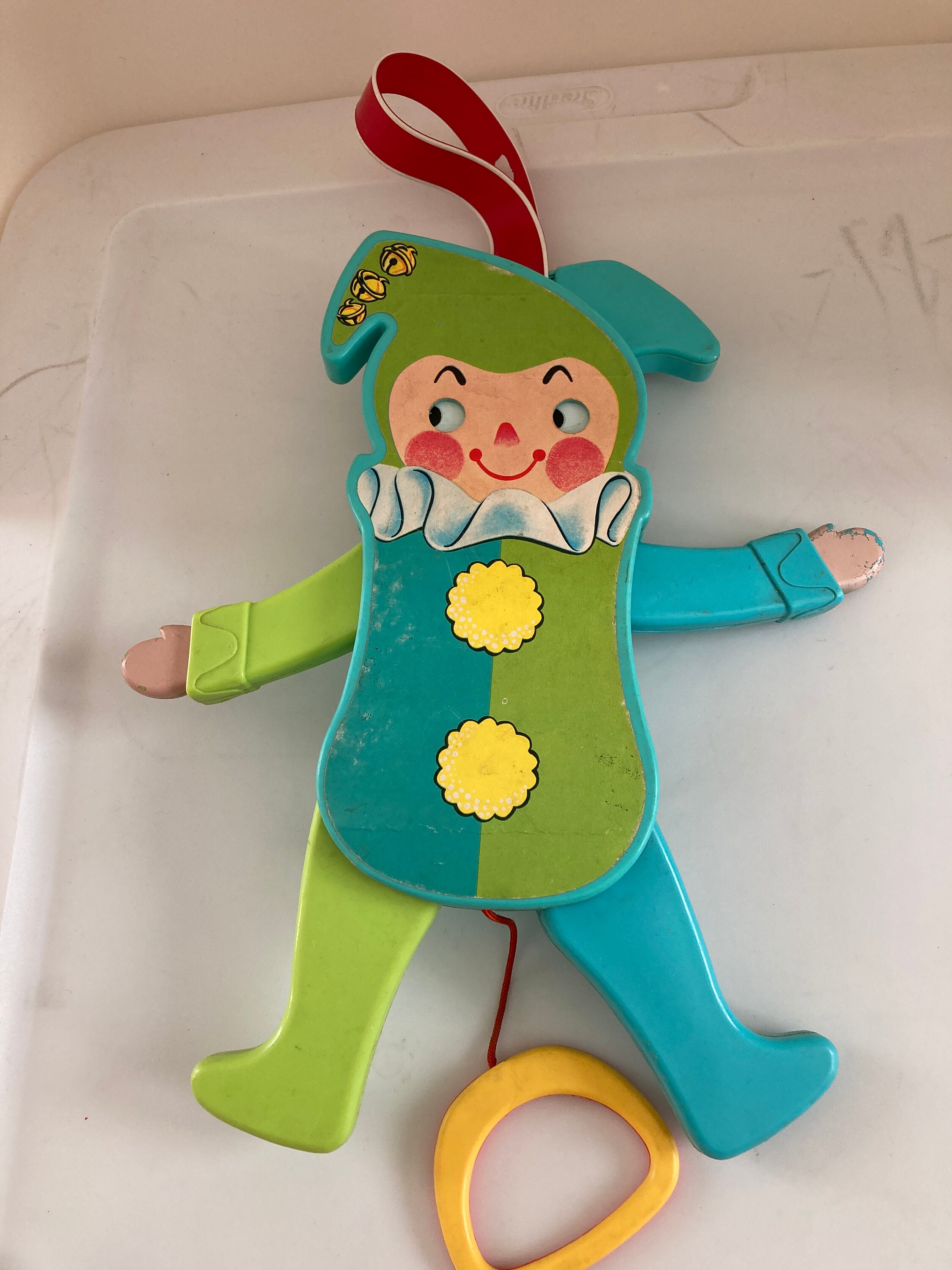 Toys Push & Pull Toys Vintage Fisher Price Hickory Dickory Dock Clock