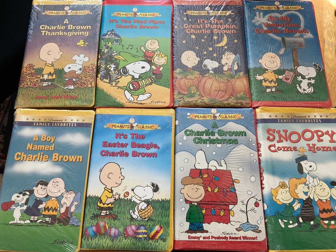 8 Unopened Peanuts VHS Tapes in Clamshells Including a Etsy