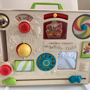 Vintage Fisher Price Activity Center Crib Mount Busy Board From 1970s Everything Works Etsy UK