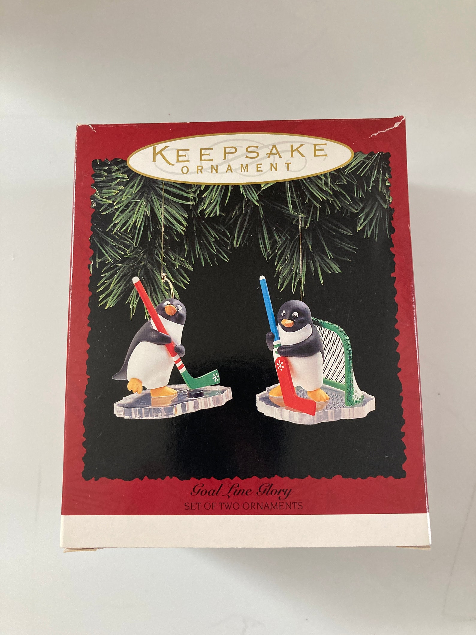 3 Vintage Hallmark Keepsake Ornaments Hockey Theme Hockey Pup Etsy