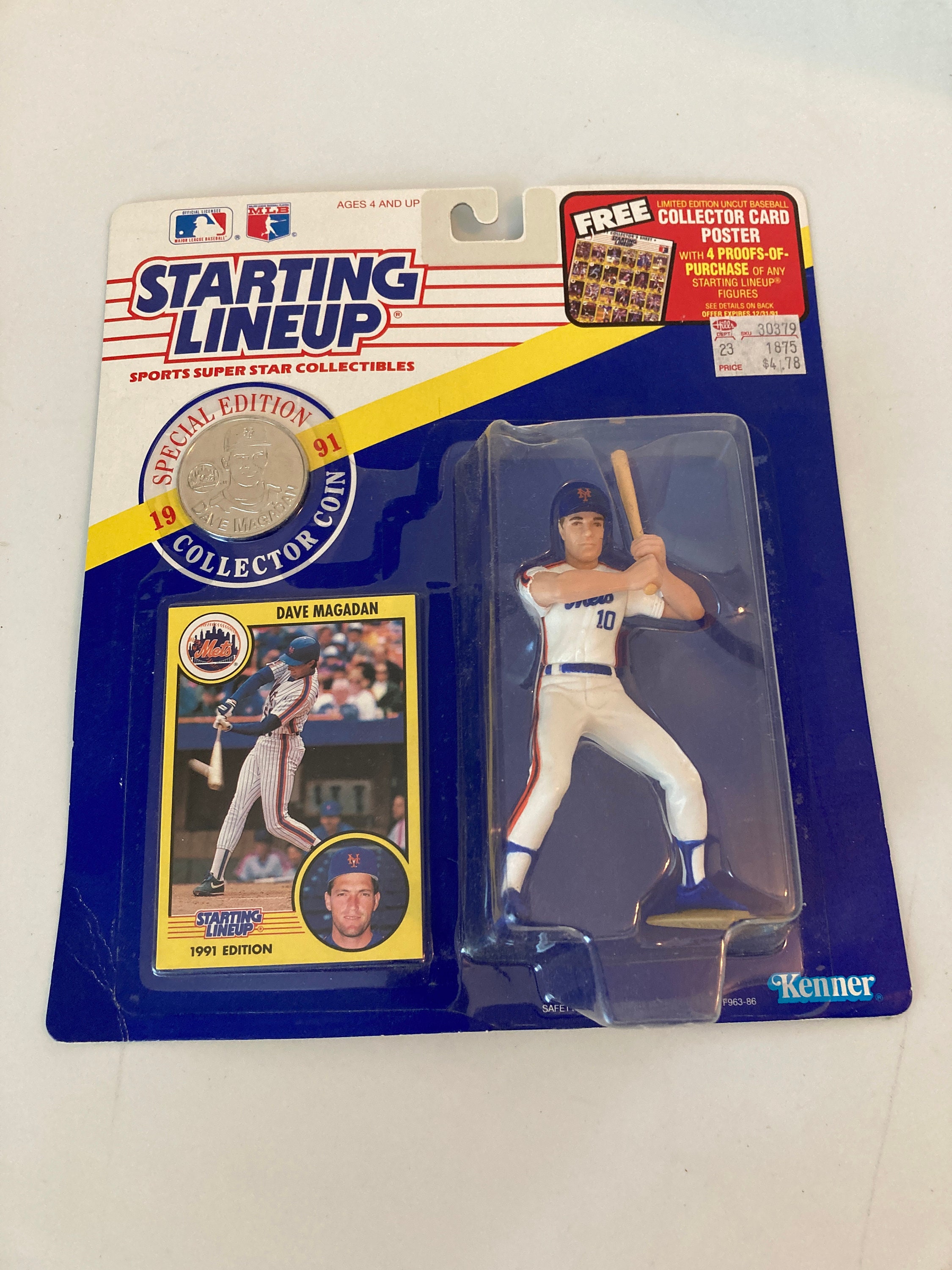 3 1991 Starting Lineup Figures Cecil Fielder Len Dykstra and - Etsy