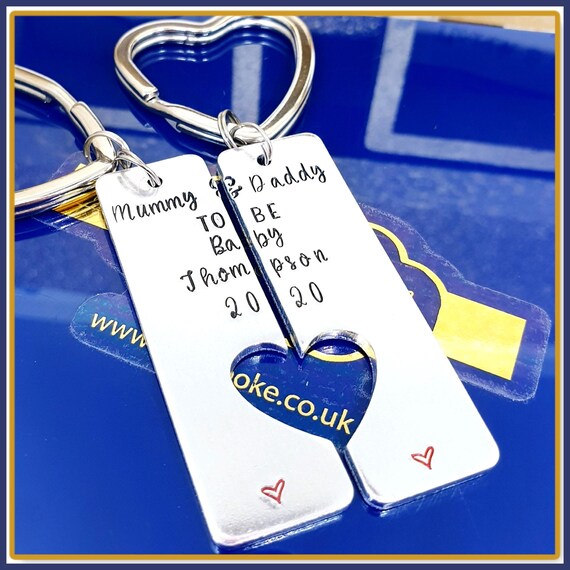 mummy and daddy keyrings