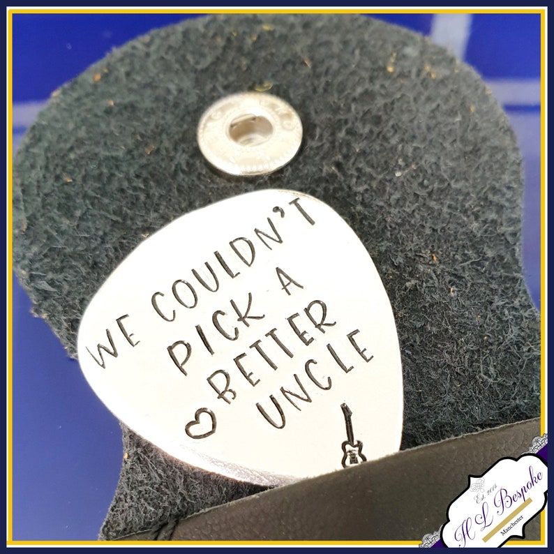 Music Daddy Gift Gift For Dad Guitar Pick I or WE Etsy