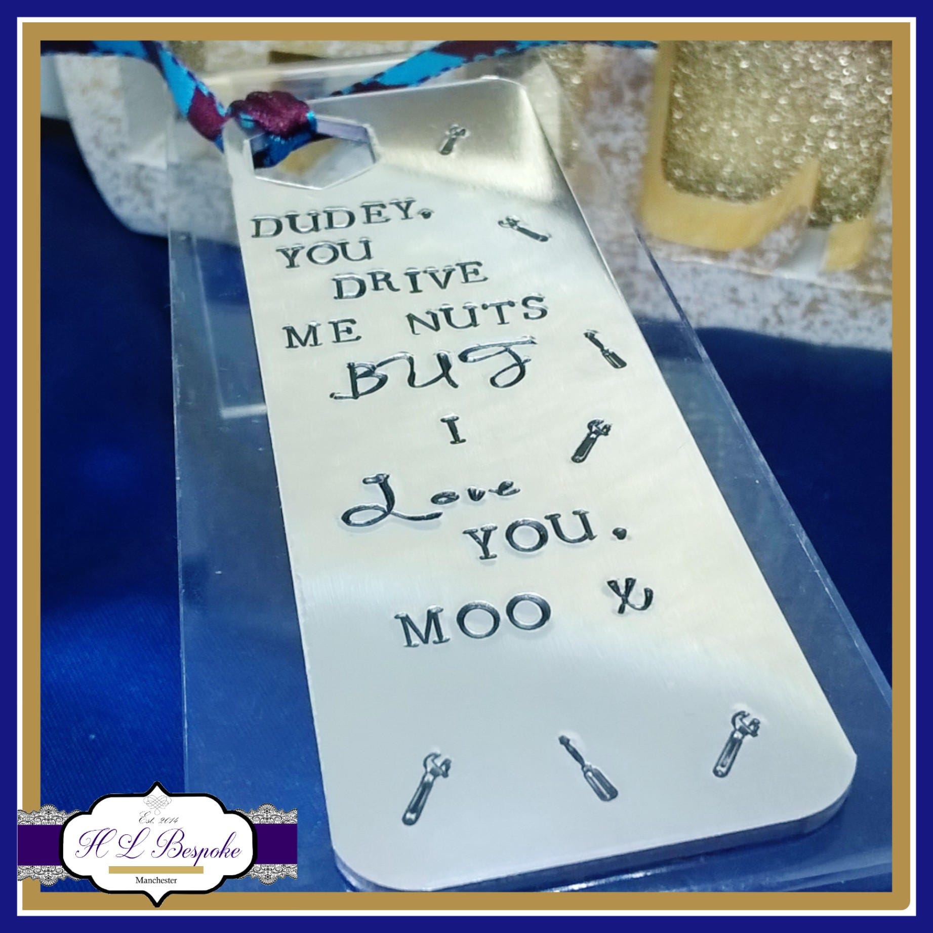 Personalised Bookmark For Men Custom Bookmark Male Etsy