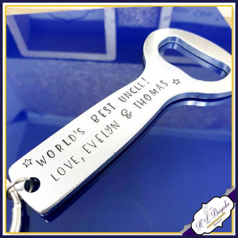 Personalised Uncle Bottle Opener Custom Uncle Keyring Etsy UK