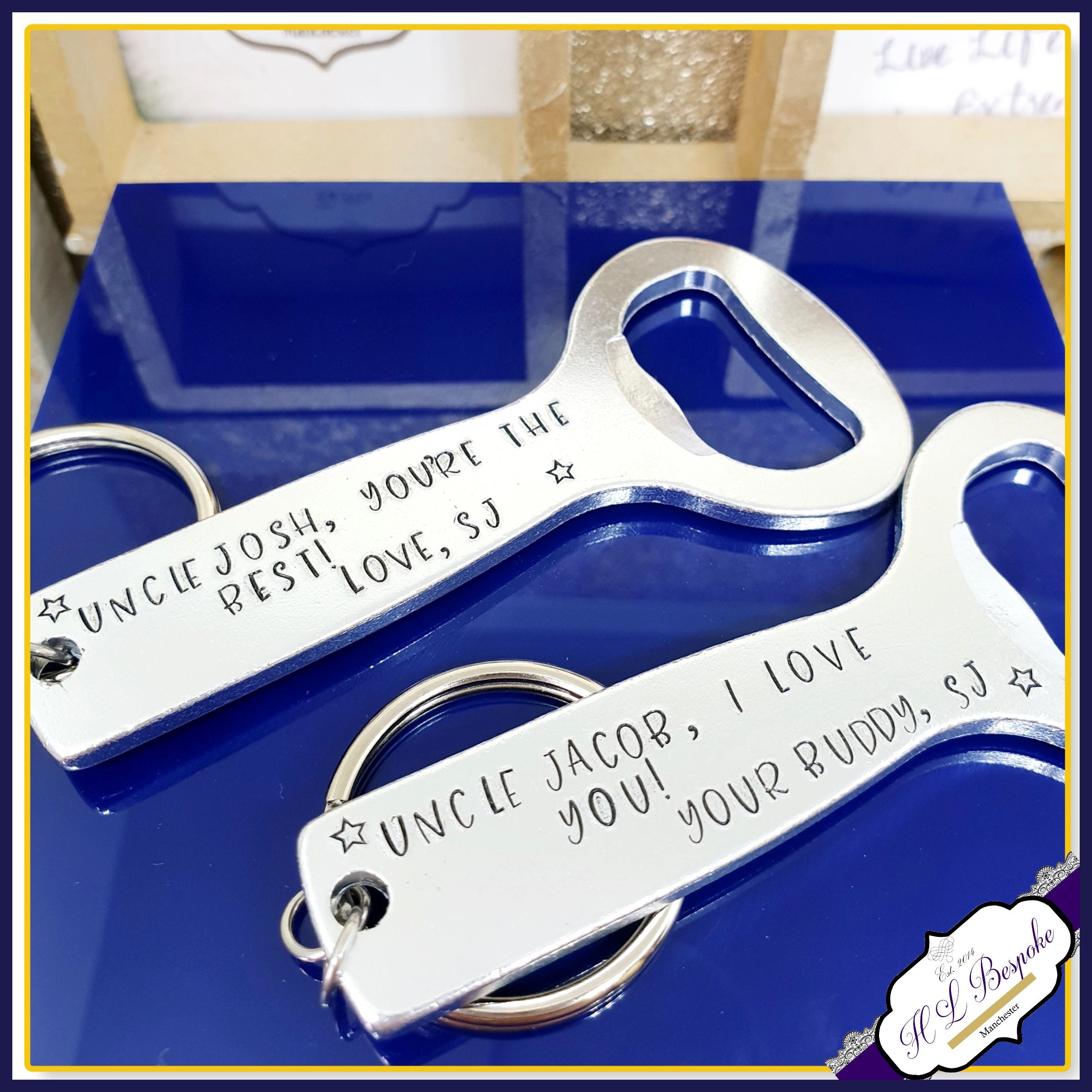 Personalised Uncle Bottle Opener Custom Uncle Keyring Etsy UK