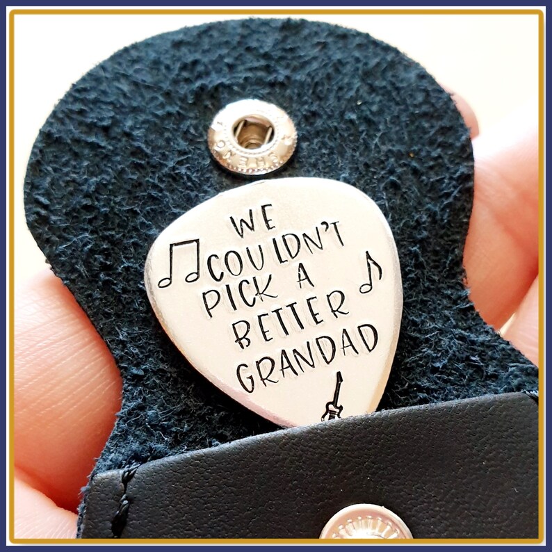 Music Daddy Gift Gift For Dad Guitar Pick I or WE Etsy