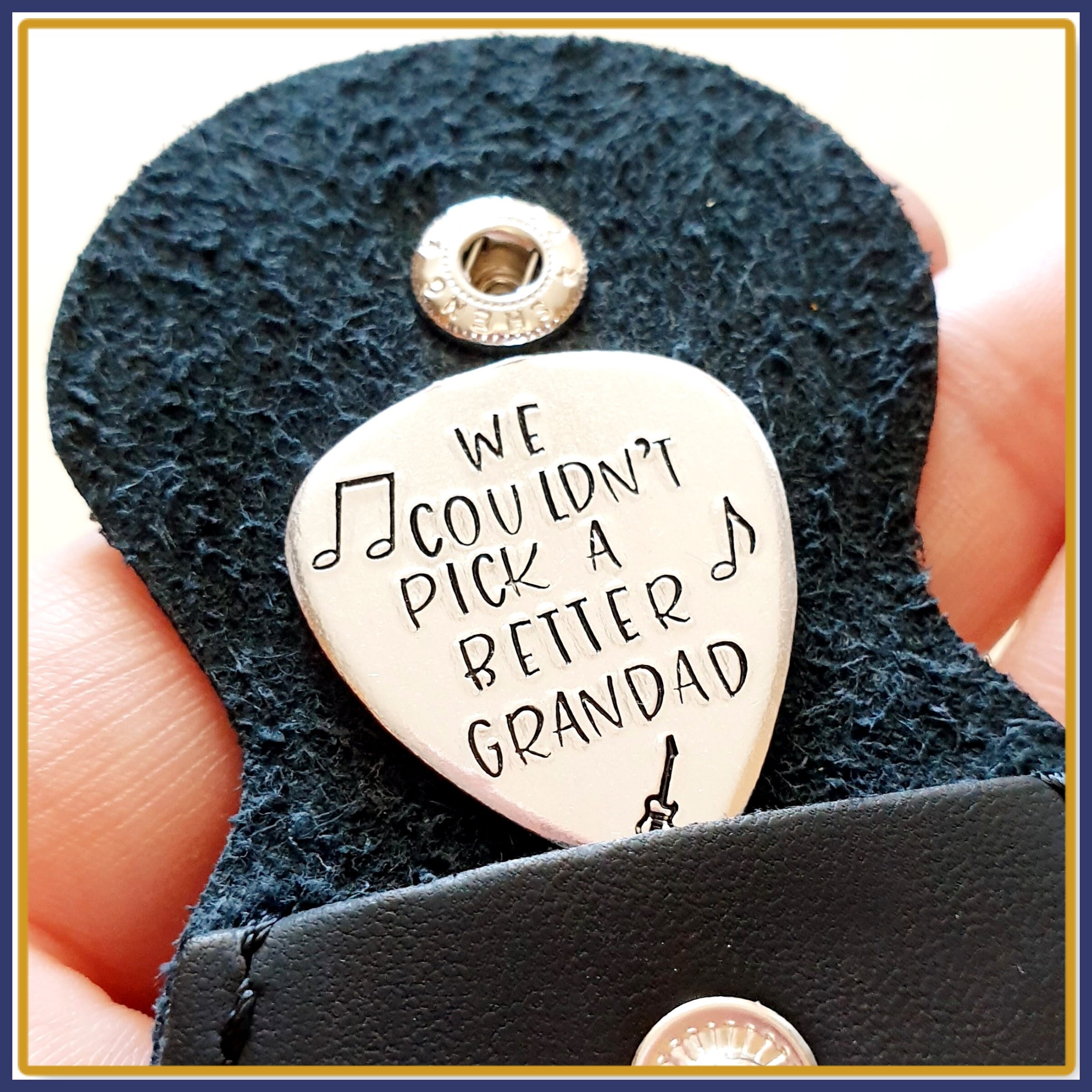 Music Grandad Gift - Gift For Grandad Guitar Pick - I or WE Couldn…