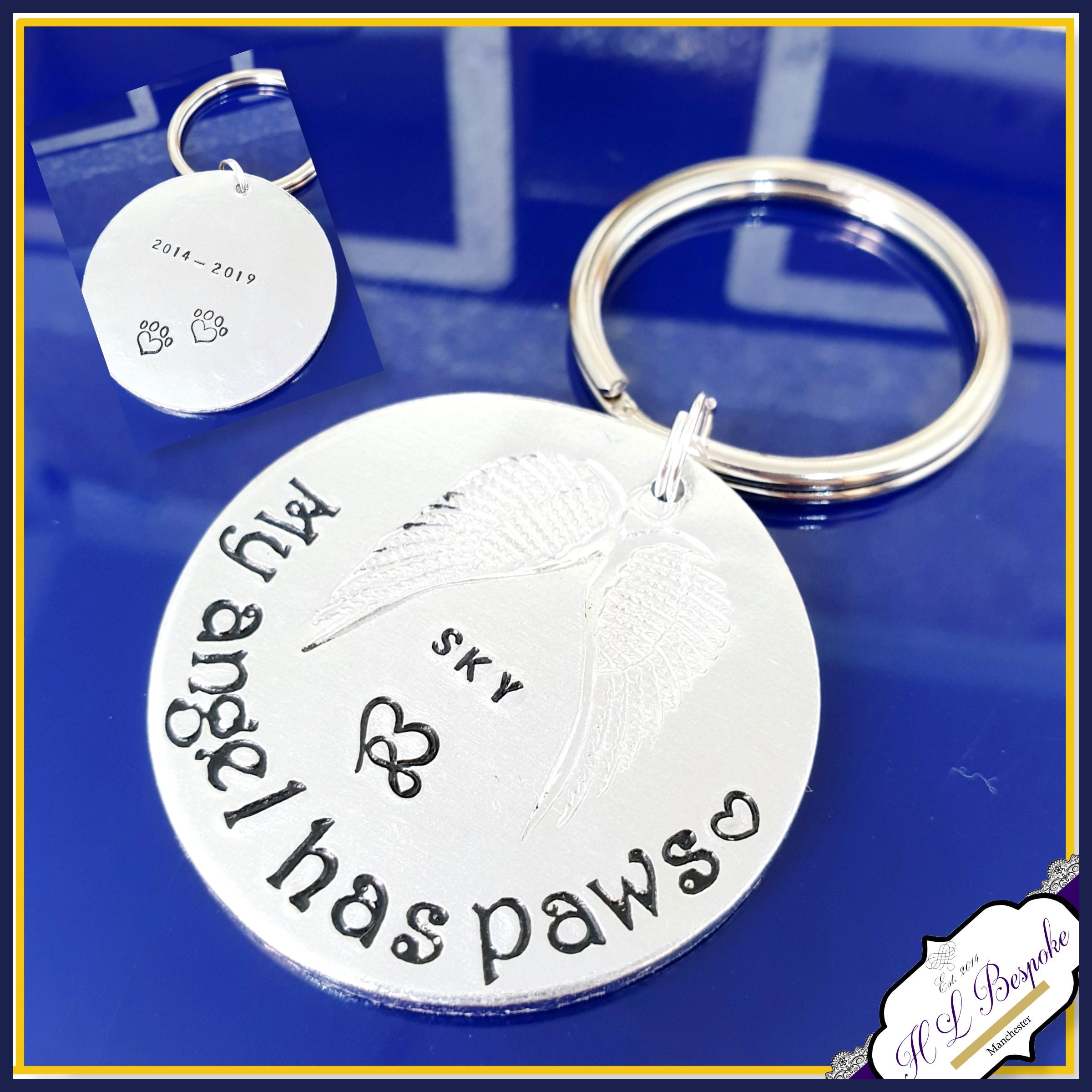 dog memorial keyring