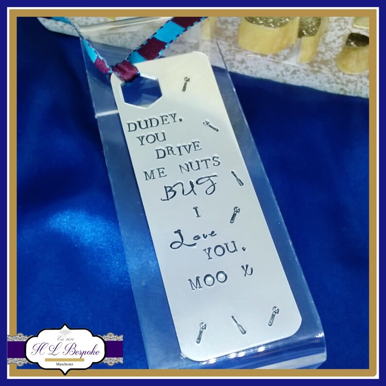 Personalised Bookmark For Men Custom Bookmark Male Etsy