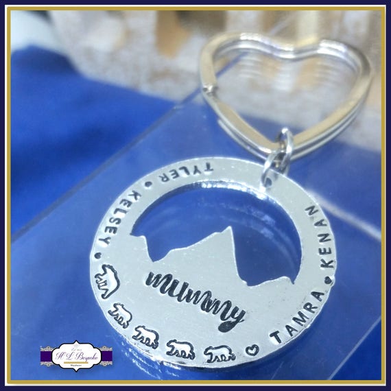 mummy bear keyring
