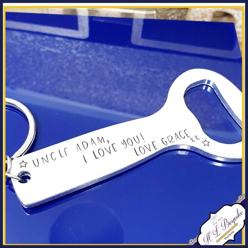 Personalised Uncle Bottle Opener Custom Uncle Keyring Etsy UK