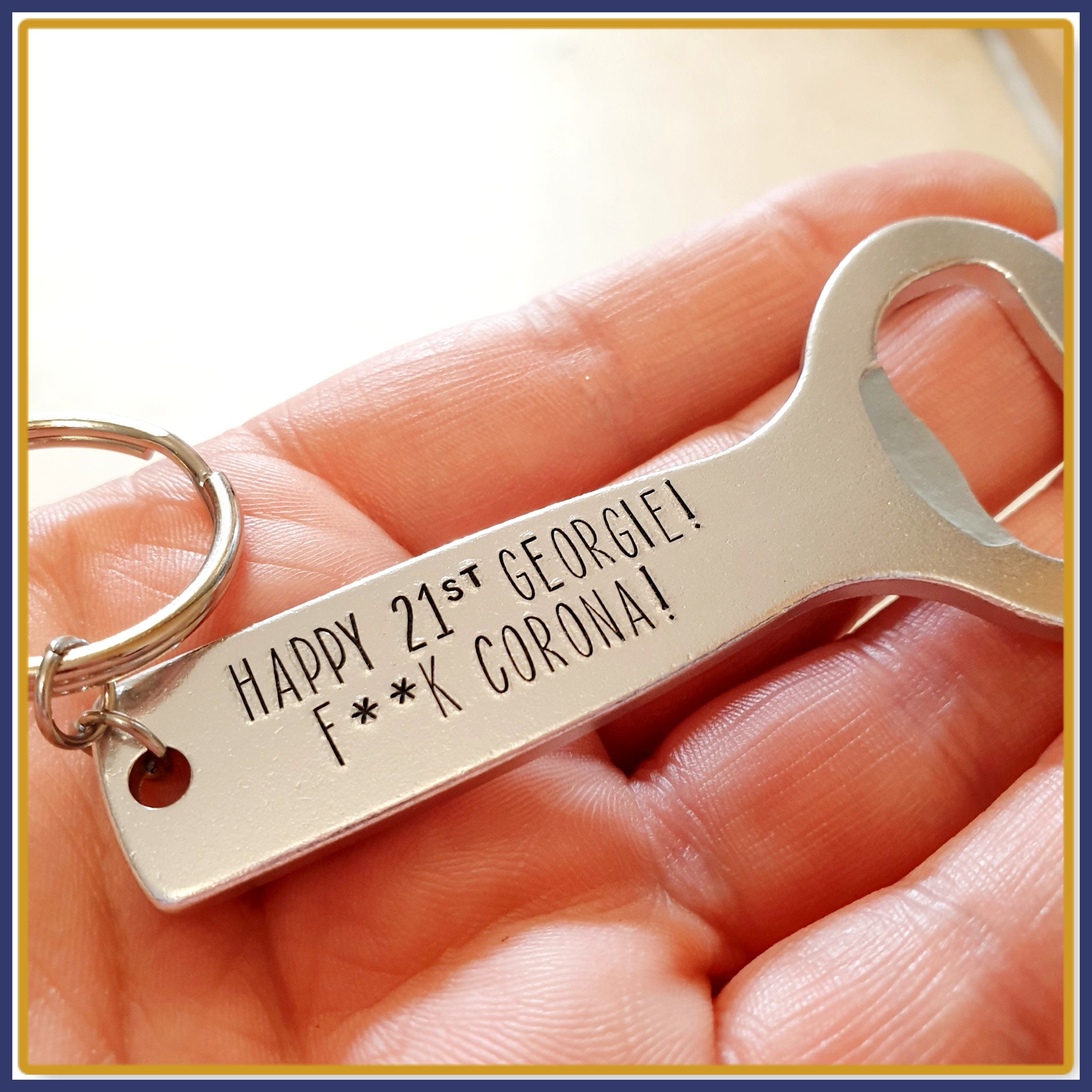 Personalised Lockdown Birthday Gift Bottle Opener Etsy
