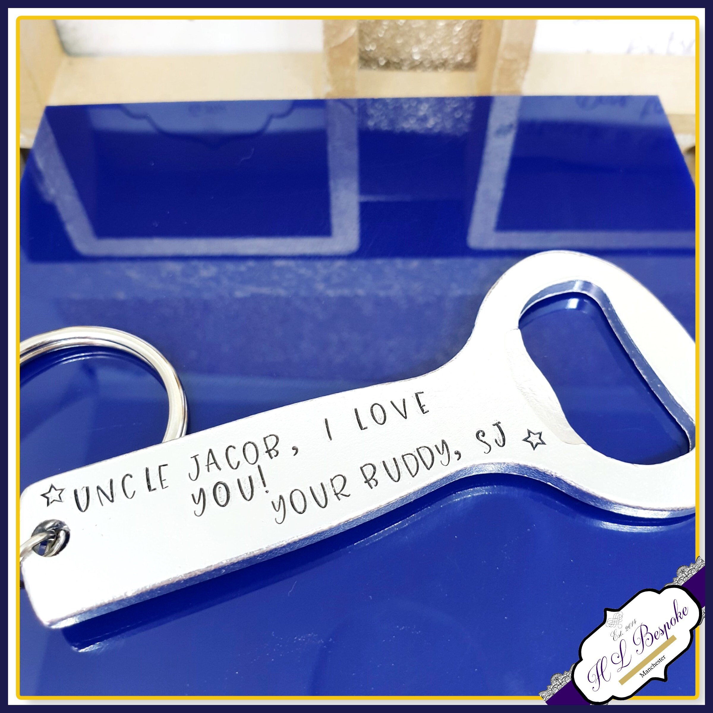Personalised Uncle Bottle Opener Custom Uncle Keyring Etsy UK