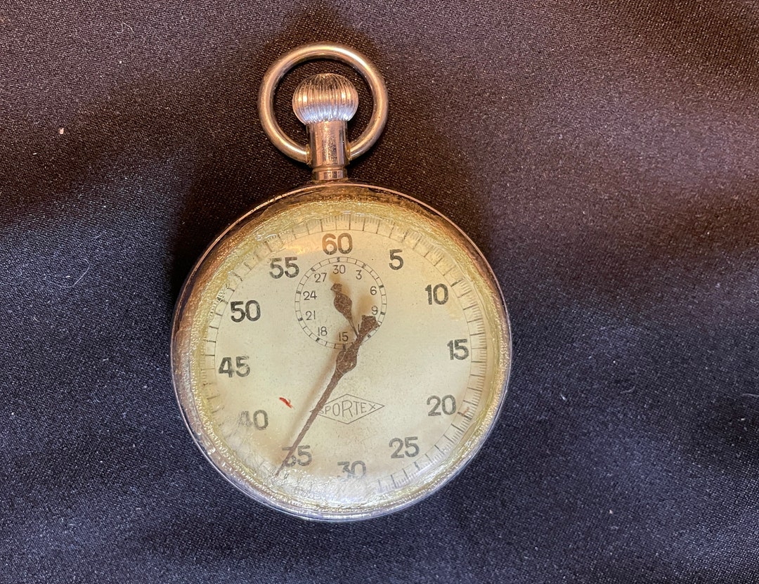 Vintage Stopwatch Parts Dual Dials Second Hand 1950s Etsy