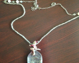 Vintage Spoon Christmas Necklace