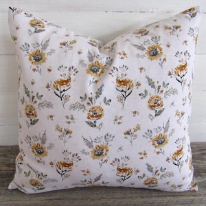 floral pillow cover mums