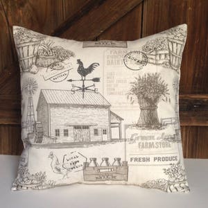 farm pillow cover/farmhouse pillow cover image 2