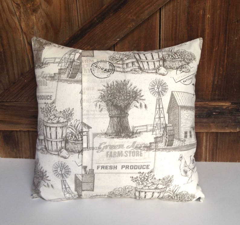 Farm Pillow Cover/farmhouse Pillow Cover Etsy