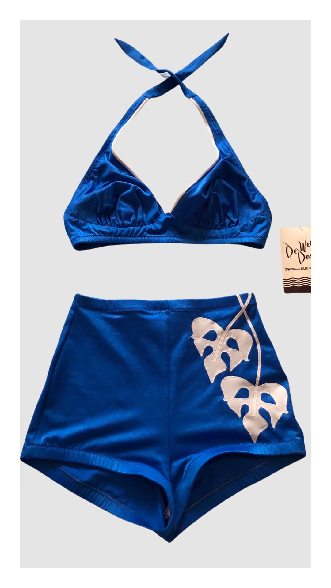1960s Deweese Swimsuit Vintage Royal Blue 2 Piece Bikini - Etsy