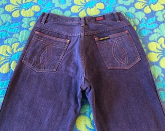 1970’s High Waisted Jeans, Vintage LONGSTREET Jeans, XS / Small, 70’s Long Street Blue Jeans