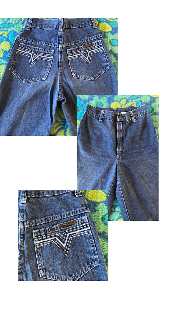 1970’s High Waisted Jeans, Sears JR Bazaar, Vinta… - image 2
