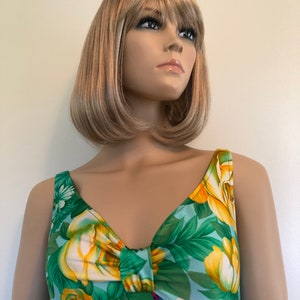 Vintage 70’s One Piece Bathing Suit, 1970’s Gottex Swimsuit, Size Small, Vintage Floral Swimwear, Tiki Oasis, 1970’s Floral Bathing Suit bild 2