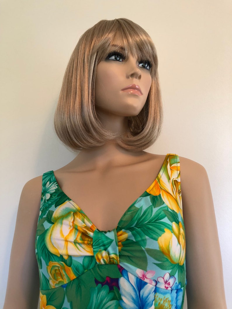 Vintage 70’s One Piece Bathing Suit, 1970’s Gottex Swimsuit, Size Small, Vintage Floral Swimwear, Tiki Oasis, 1970’s Floral Bathing Suit bild 2