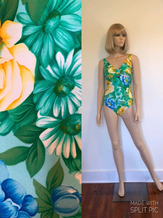 Vintage 70’s One Piece Bathing Suit, 1970’s Gotte… - image 1