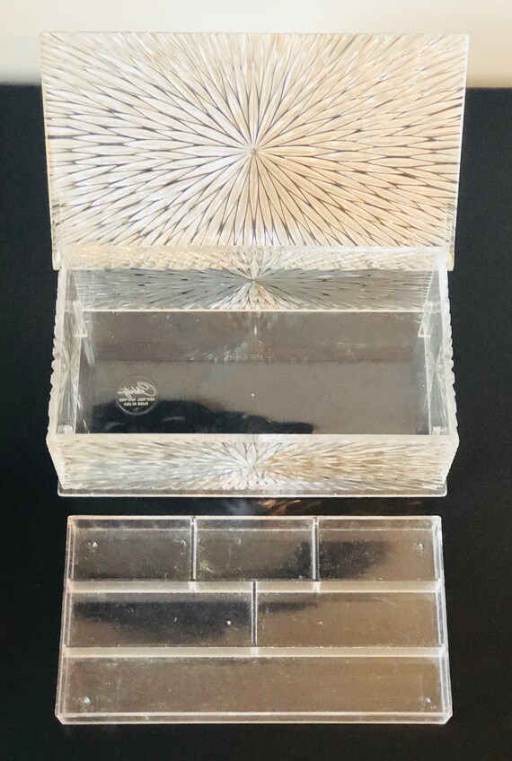 Celebrity Jewelry Box, 1950’s Lucite Jewelry Box Made… Gem