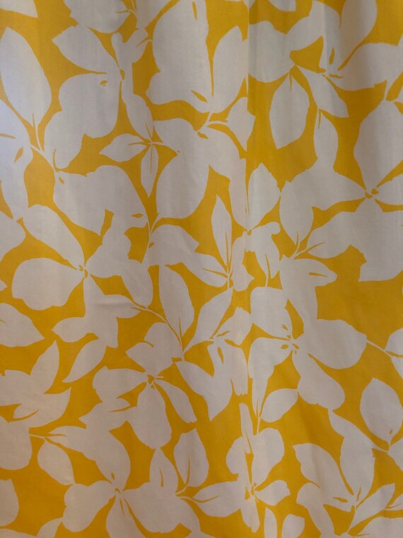 1980’s Yellow & White Floral Skirt By E.D. Michae… - image 8