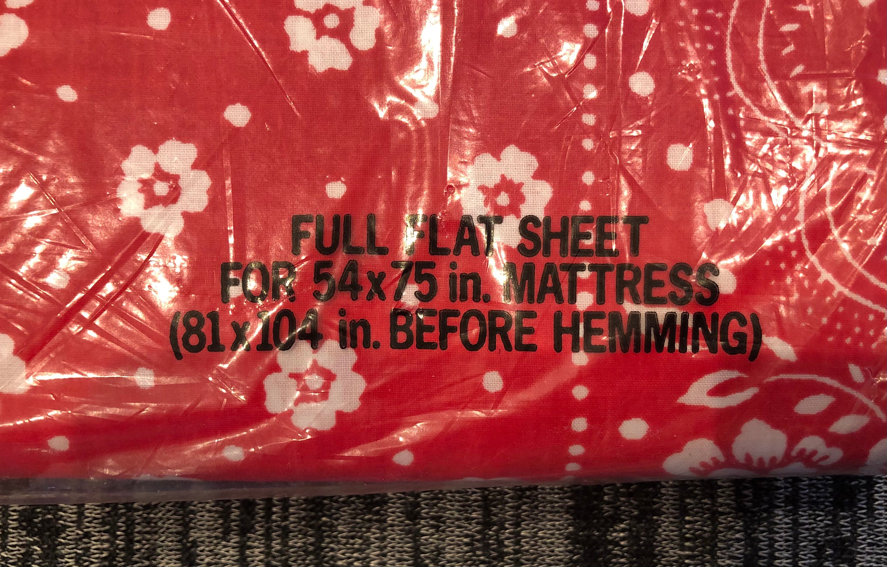 Vintage 70s Red Bandana Sheets by Tastemaker 1970s Full Etsy