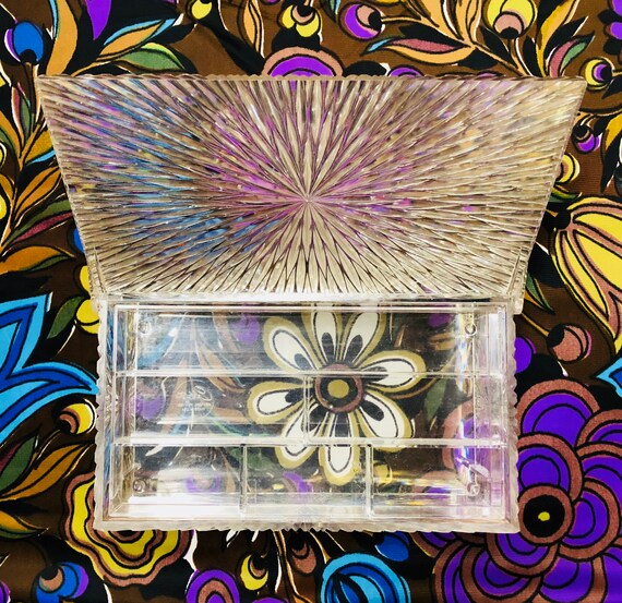 Celebrity Jewelry Box, 1950’s Lucite Jewelry Box Made… Gem