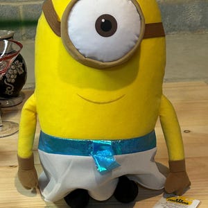 Despicable Me Yellow Plush Egyptian Minion 9 Inches Tall