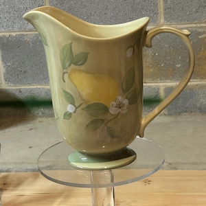Pitcher Pear and Pear Blossom Pfaltzgraff Discontinued Pattern