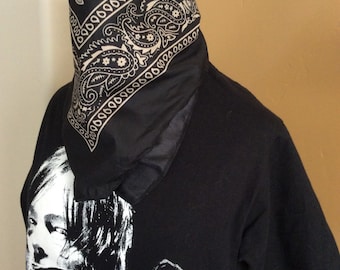 Black bandana - Daryl Dixon apocalypse dirty black bandana