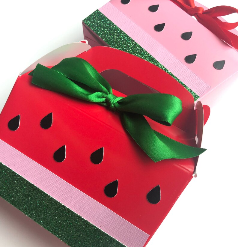 Watermelon Treat Boxes. Set of 12. Etsy