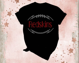 PERSONALIZE Football Custom Team/color Personalized Rhinestone iron on transfer ready to press