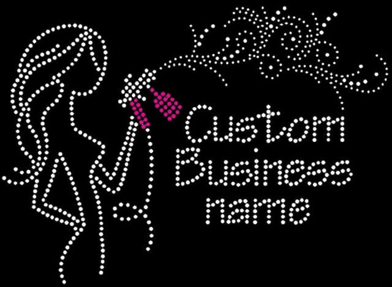 Spray Tan Sunless tanning CUSTOM Business name rhinestone iron Etsy